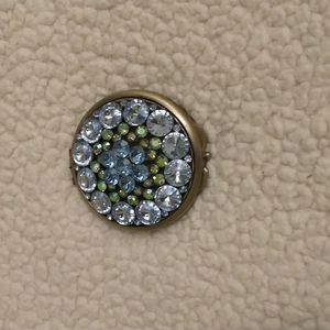 Katherine's Collection Rhinestone Jeweled Double Mirrored Compact - J3